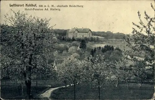 Ak Kohlhof Heidelberg am Neckar, Hotel Pension von Ad. Hartwig