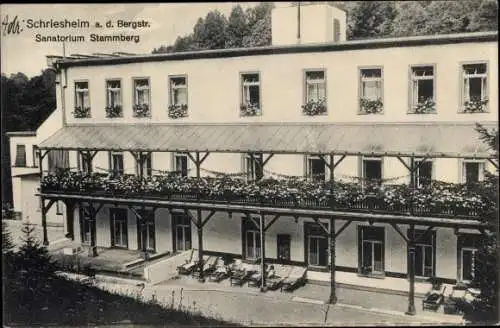 Ak Schriesheim an der Bergstraße, Sanatorium Stammberg