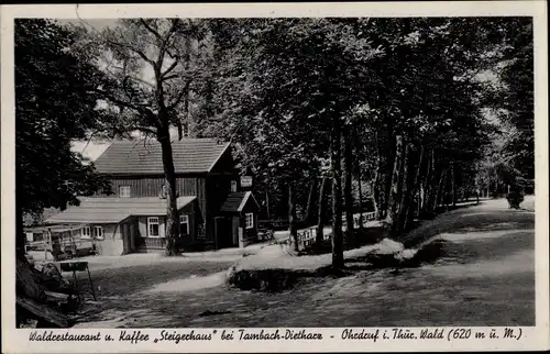 Ak Tambach Dietharz im Thüringer Wald, Das Steigerhaus