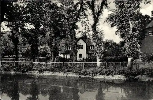 Ak Nieblum auf der Insel Föhr Nordfriesland, Dorfteich