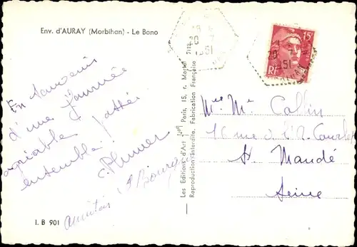 Ak Auray Morbihan, Le Bono