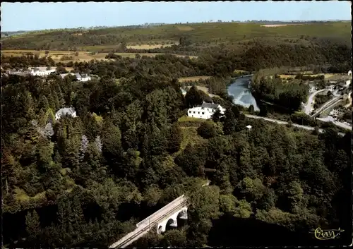 Ak Saint Nicolas les Eaux Morbihan, Fliegeraufnahme