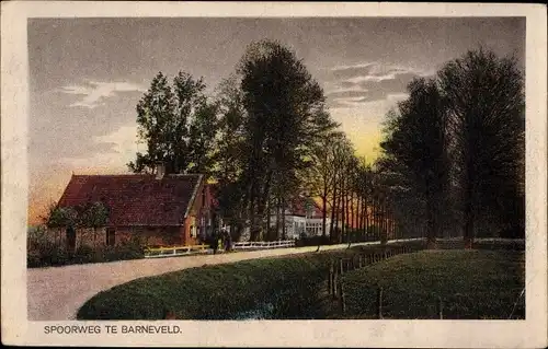 Ak Barneveld Gelderland, Spoorweg