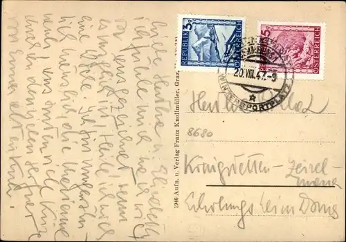 Ak Mürzzuschlag Steiermark, Panorama, Bahnviadukt