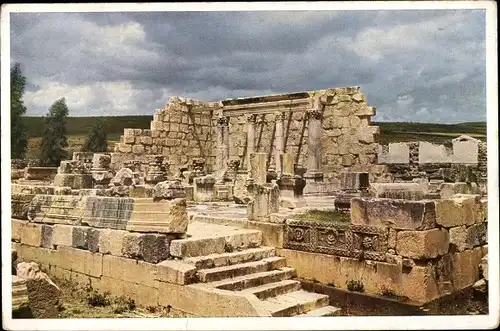 Ak Kafarnaum Kapernaum Israel, Ruins of the ancient Synagogue