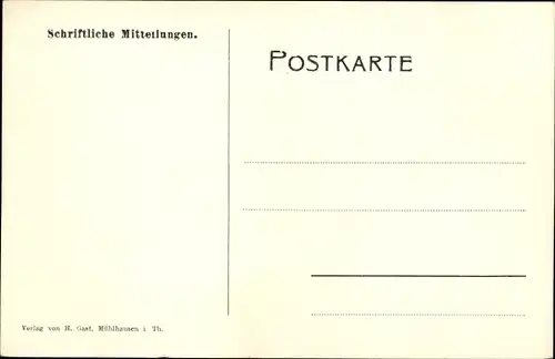 Wappen Passepartout Ak Mühlhausen in Thüringen, XIV Westthüringisches Gauturnfest 1906