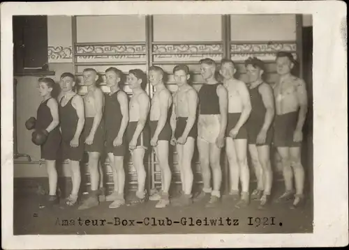 Foto Ak Gliwice Gleiwitz Oberschlesien, Amateur Boxclub 1921