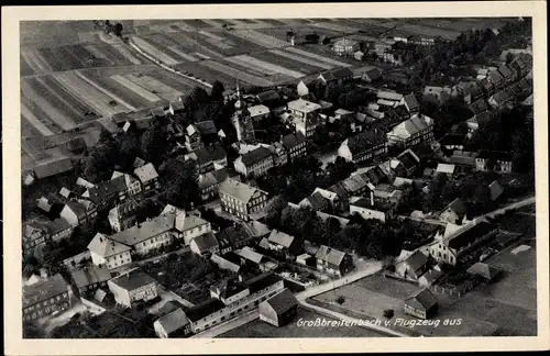 Ak Großbreitenbach im Ilm Kreis Thüringen, Fliegeraufnahme