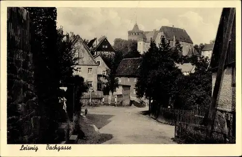 Ak Leisnig in Sachsen, Bachgasse