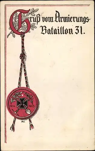Ak Armierungs Bataillon 31, 1914-1915