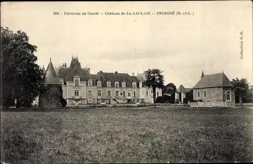 Ak Freigné Maine et Loire, Chateau de la Saulaie