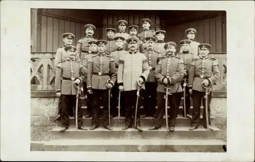 Foto Ak Deutsche Soldaten im Kaiserreich, Gruppenbild