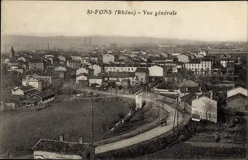 Ak Saint Fons Rhône, Vue generale