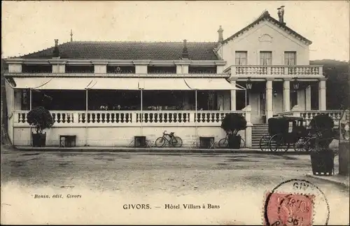 Ak Givors Rhône, Hotel Villars a Bans