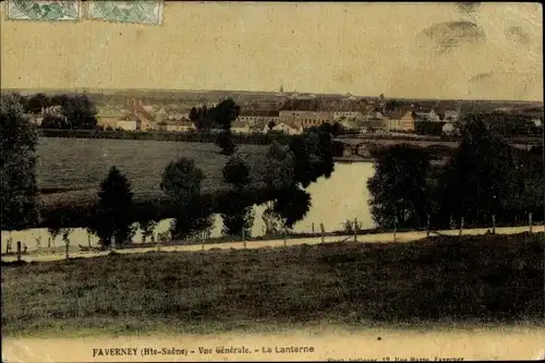 Ak Faverney Haute Saône, Vue generale, La Lanterne