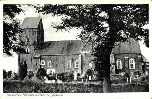 Ak Nieblum auf der Insel Föhr Nordfriesland, Sankt Johannes, Außenansicht