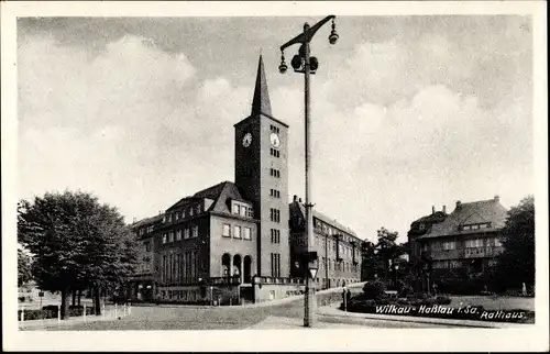 Ak Wilkau Haßlau in Sachsen, Rathaus