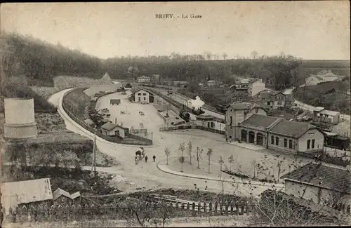 Ak Briey Meurthe et Moselle, La Gare