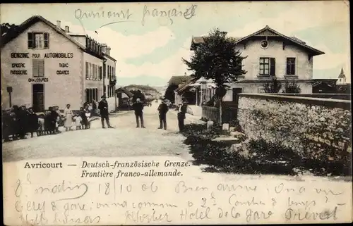 Ak Avricourt Allemand Meurthe et Moselle, Deutsch-französische Grenze