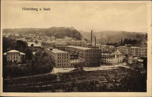 Ak Hirschberg an der Saale, Blick auf den Ort