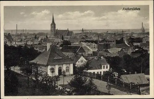 Ak Aschersleben im Salzlandkreis, Blick auf den Ort