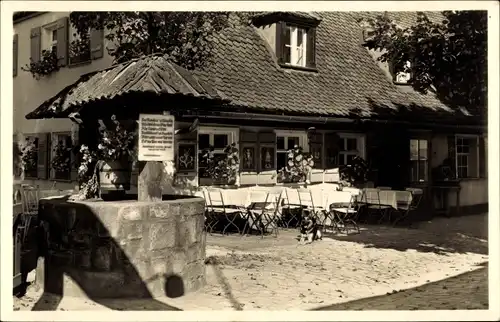 Ak Großreuth hinter der Veste Nürnberg in Mittelfranken Bayern, Kaffee Restaurant Lutzgarten