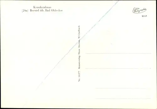 Ak Borstel Sülfeld in Schleswig Holstein, Krankenhaus