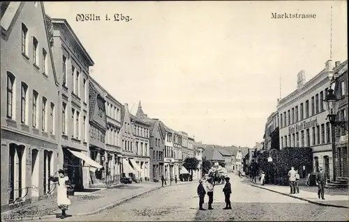 Ak Mölln im Herzogtum Lauenburg, Marktstraße