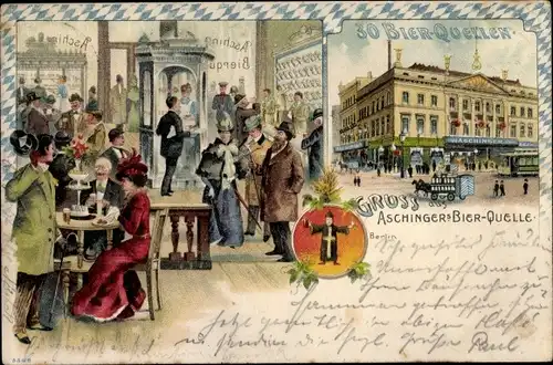 Litho Berlin, Aschinger Bierquelle, Innenansicht