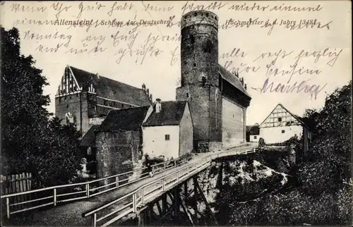 Ak Olsztyn Allenstein Ostpreußen, Schloss der Deutschen Hochmeister