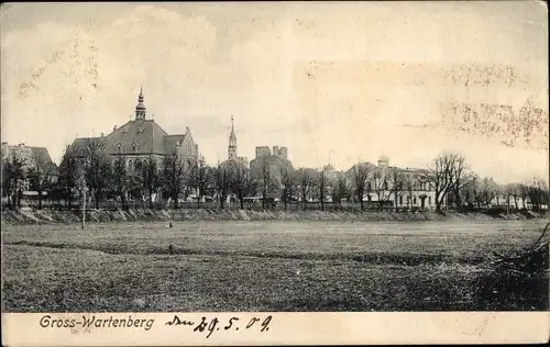 Ak Syców Groß Wartenberg Schlesien, Blick auf den Ort