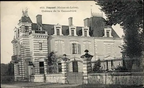 Ak Noyant Maine et Loire, Chateau de la Ganaudiere