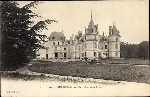 Ak Louresse Maine et Loire, Chateau de Launay