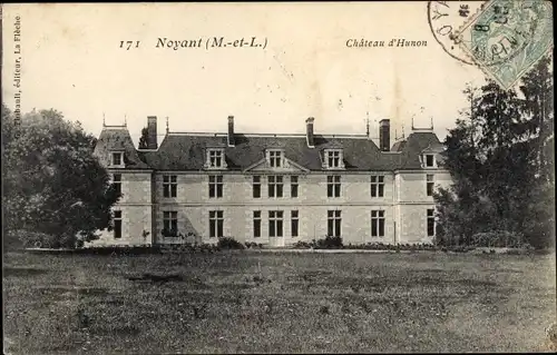 Ak Noyant Maine et Loire, Chateau d'Hunon