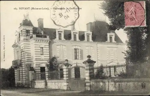 Ak Noyant Maine et Loire, Chateau de la Ganaudiere