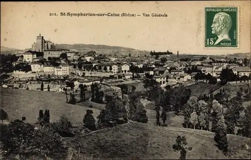 Ak Saint Symphorien sur Coise Rhône, Vue Generale