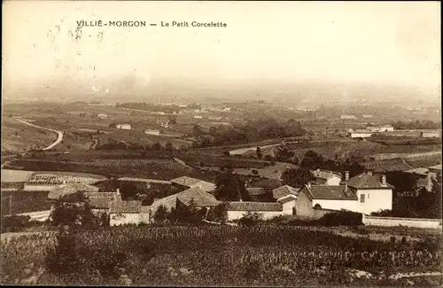 Ak Villié Morgon Rhône, Le Petit Corcelette