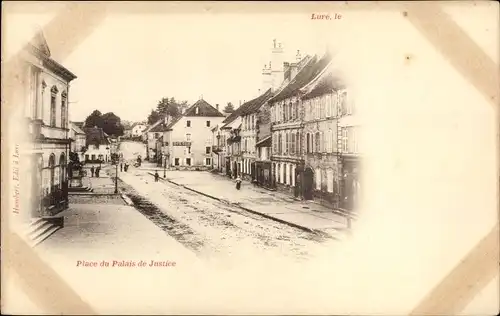 Ak Lure Haute Saône, Place du Palais de Justice