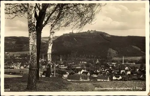 Ak Erdmannsdorf Augustusburg Mittelsachsen, Panorama vom Ort