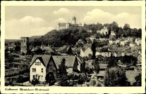 Ak Montabaur im Westerwald, Stadt, Schloss, Ruine