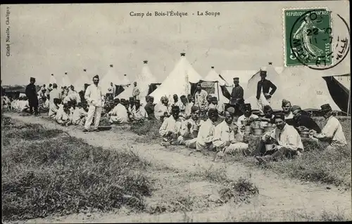 Ak Bois l'Eveque Meurthe et Moselle, Camp, La Soupe