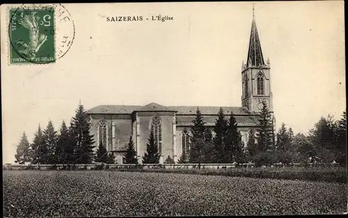 Ak Saizerais Meurthe et Moselle, L'Eglise