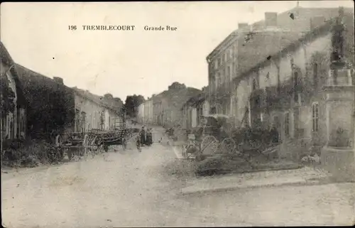 Ak Tremblecourt Meurthe et Moselle, Grande Rue