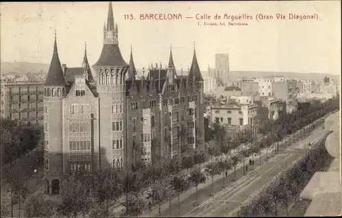 Ak Barcelona Katalonien Spanien, Calle del Arguelles