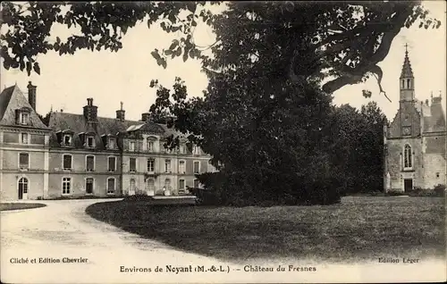 Ak Noyant Maine et Loire, Chateau du Fresnes