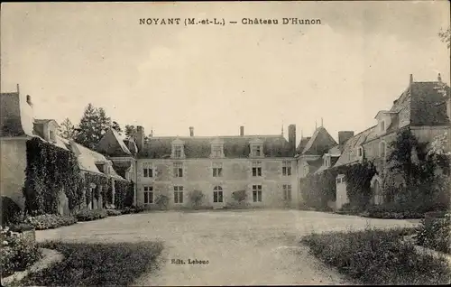 Ak Noyant Maine et Loire, Chateau D'Hunon