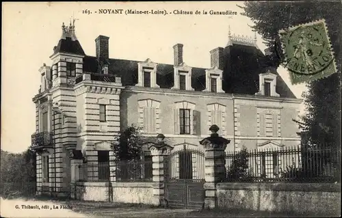 Ak Noyant Maine et Loire, Chateau de la Ganaudiere