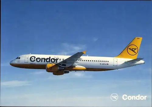 Ak Deutsches Passagierflugzeug, Condor, Airbus A320, D-AICA