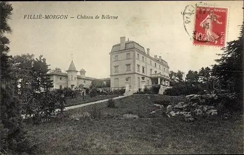 Ak Villié Morgon Rhône, Chateau de Bellevue