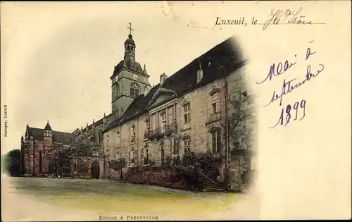 Ak Luxeuil Haute Saône, Eglise et Presbytere